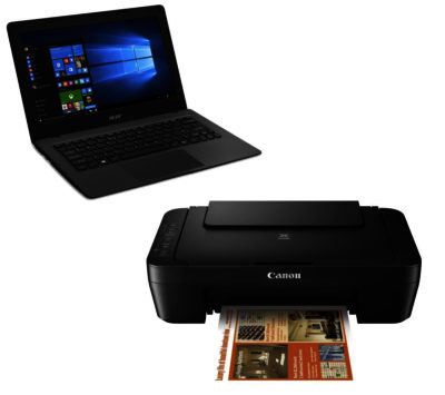 indsats Joke Poleret ACER Aspire One 14" Laptop & Canon Inkjet Printer Bundle