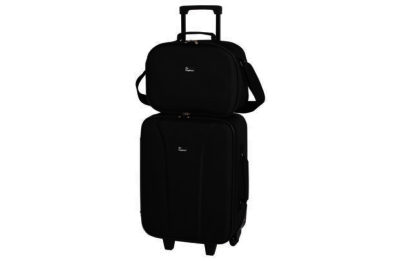 Go Explore Large 2 Wheel Suitcase - Black